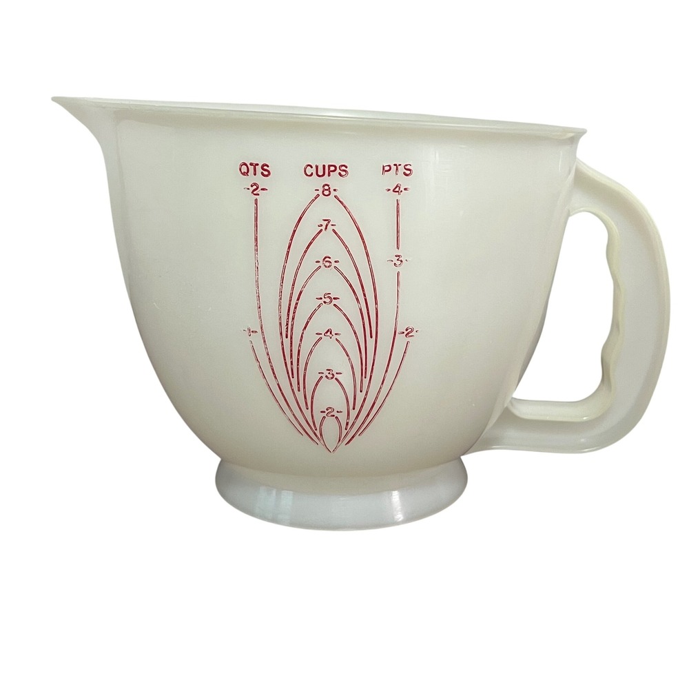 Vintage Tupperware Mix-N-Stor 8 Cup Measuring Batter Mixing Bowl Pitcher 2 Quart